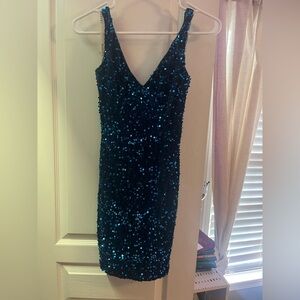 Blue Mini hoco dress